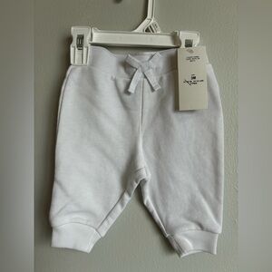 Ralph Lauren Cozy White Baby Jogger Pants Size 3 Months